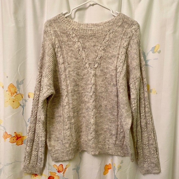 ✨ Final Price ✨ Lucky Brand Gray Cable Knit Sweater - Picture 6 of 16
